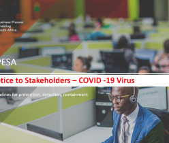 BPESA: Guidelines or Prevention, Detection, Containment - COVID-19